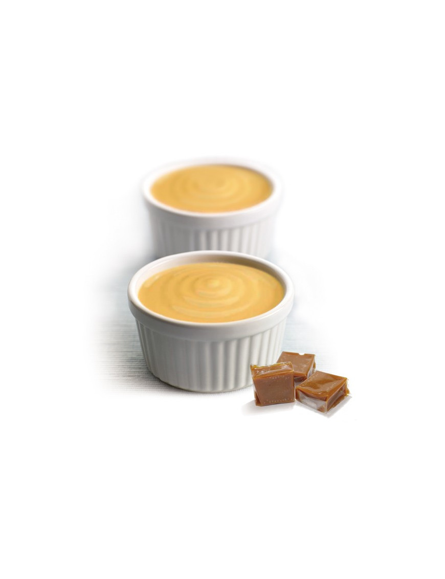 Entremets caramel dessert hyperprotéiné