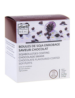 Boules de soja au chocolat riches en protéines
