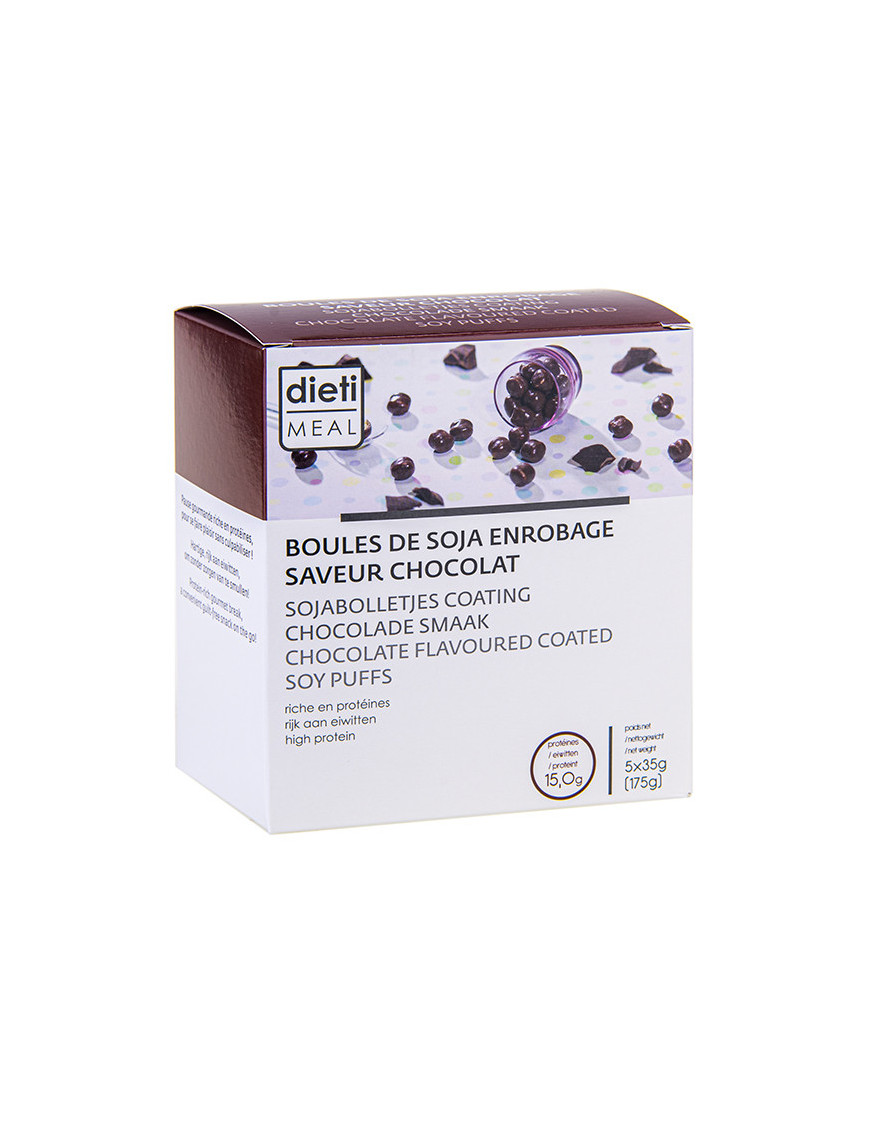 Boules de soja au chocolat riches en protéines