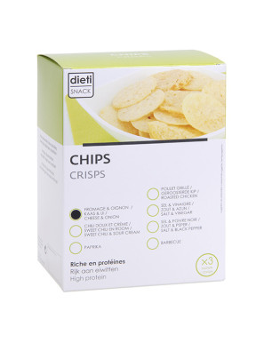 Chips fromage et oignon riches en protéines de soja