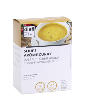 Soupe curry hyperprotéinée