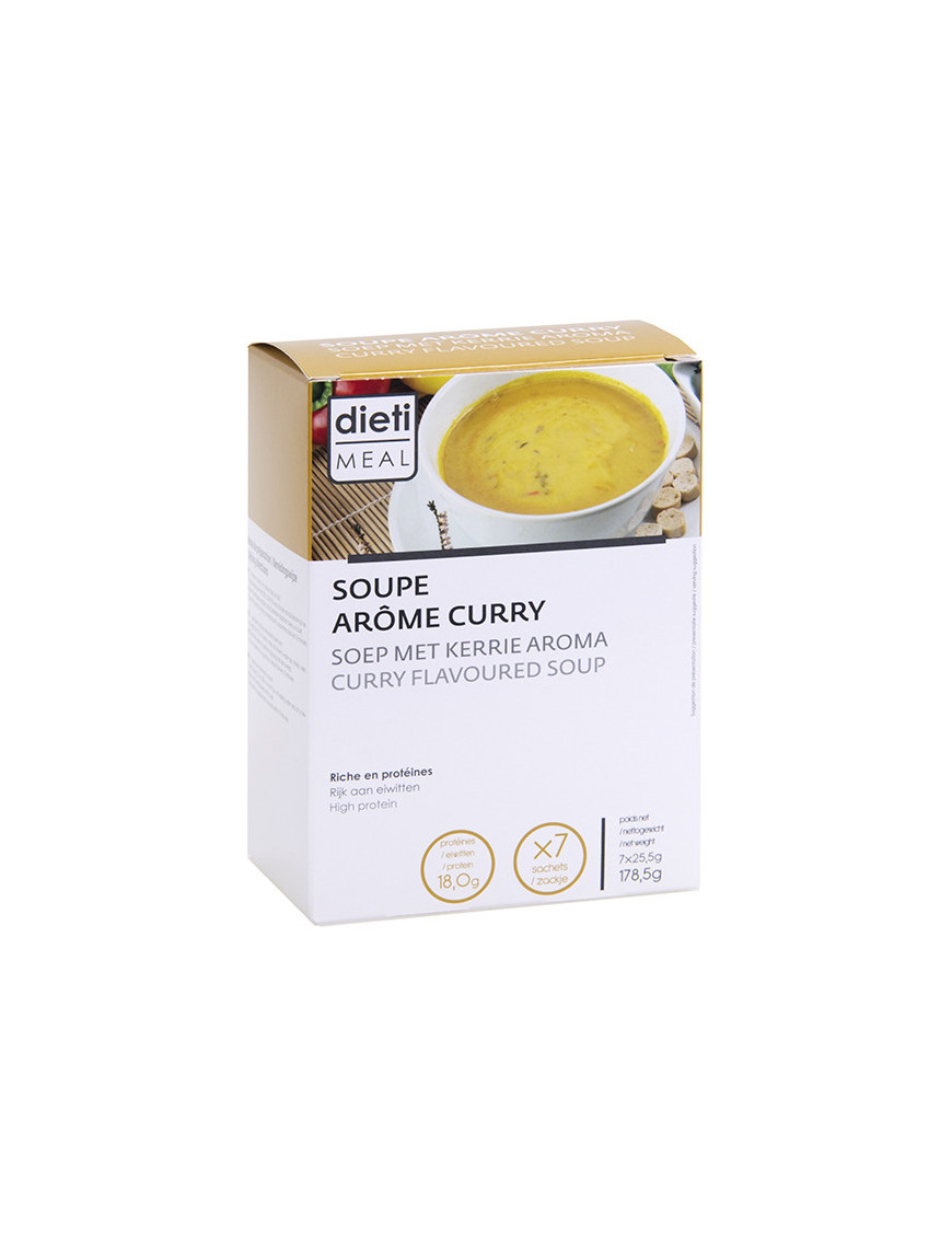 Soupe curry hyperprotéinée