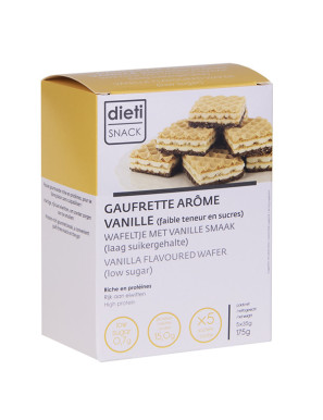 Dietisnack gaufrette vanille riche en protéines