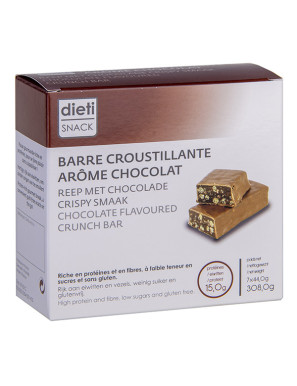 Barre hyperprotéinée chocolat croustillant