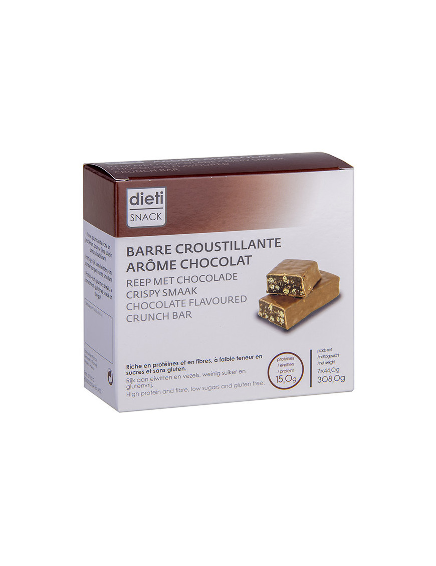 Barre hyperprotéinée chocolat croustillant