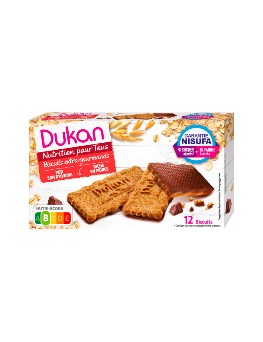 Biscuits Dukan Extra-gourmands au chocolat noir