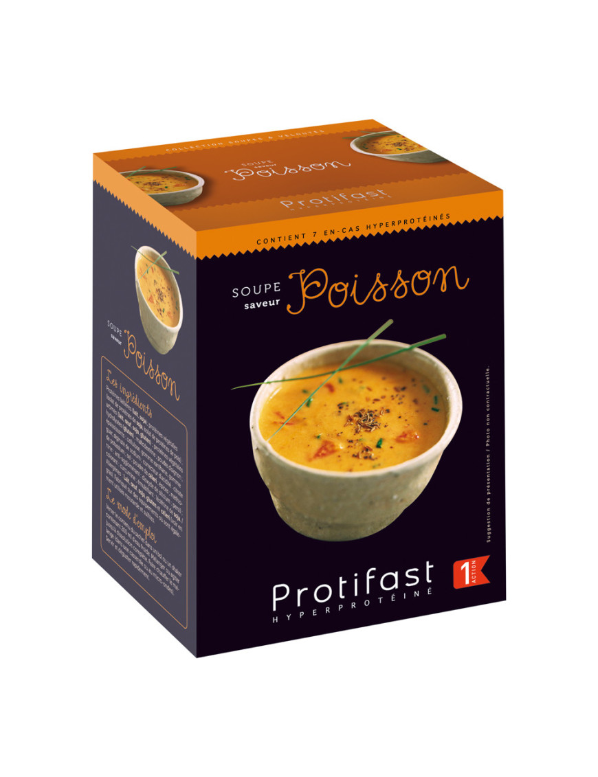 Protifast soupe poisson avec ses croûtons
