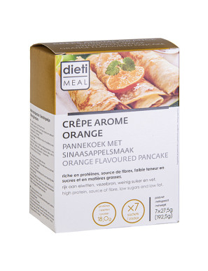 Crêpe orange hyperprotéinée