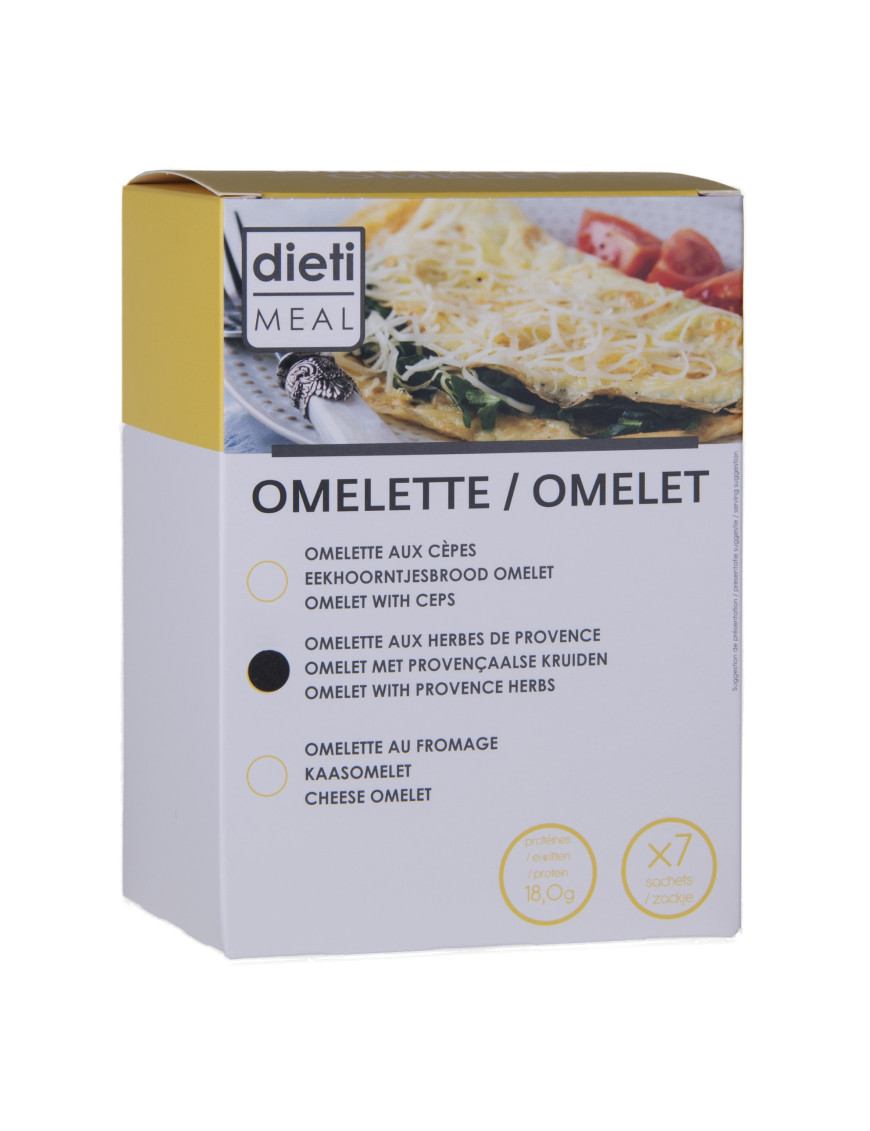Omelette hyperprotéinée aux herbes de provence