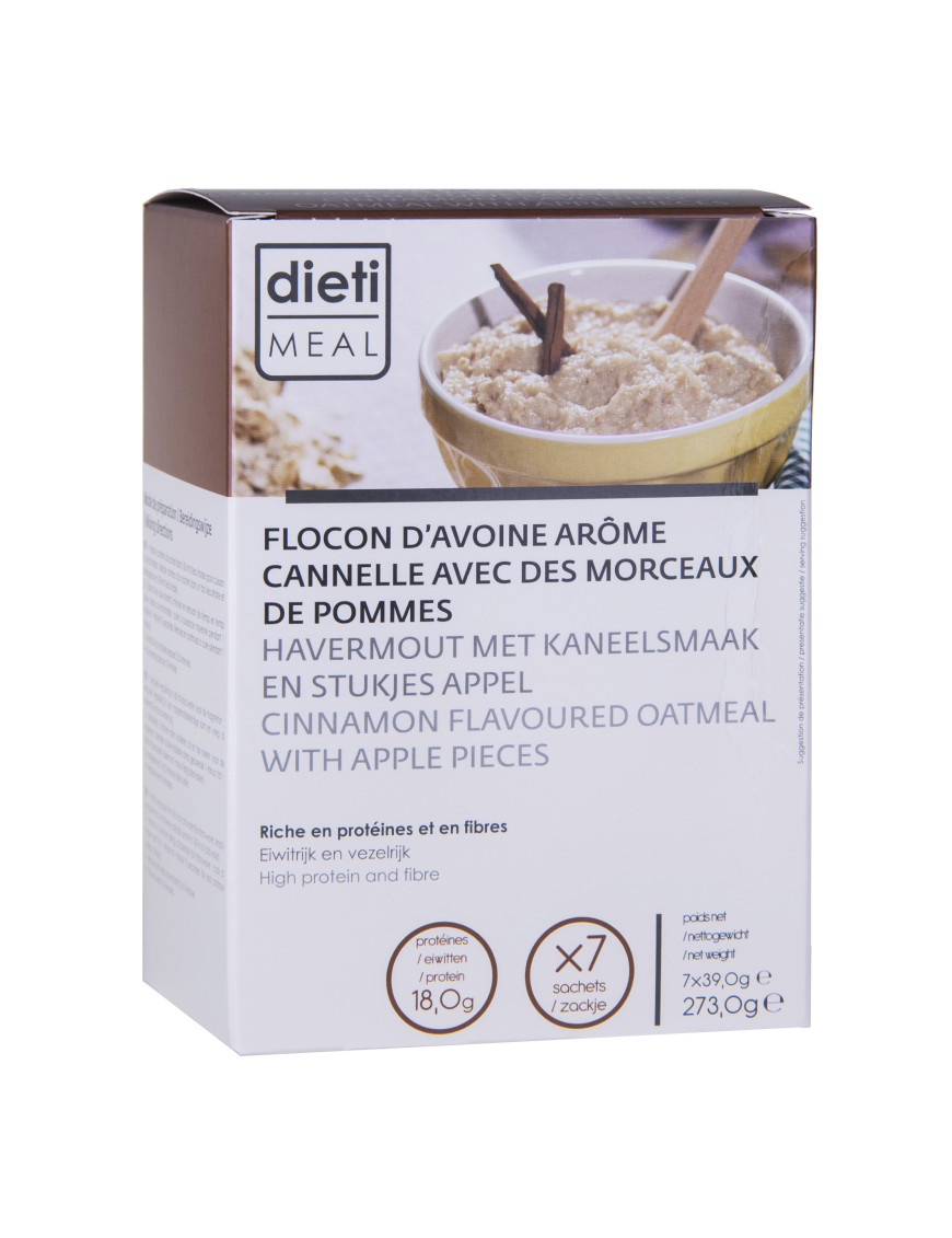 Porridge pomme cannelle protéiné 