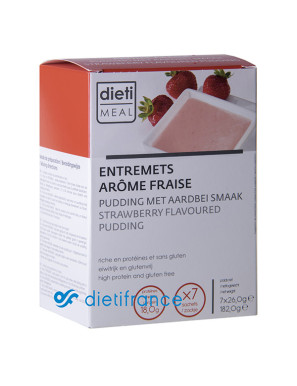 Dessert fraise régime hyperprotéiné