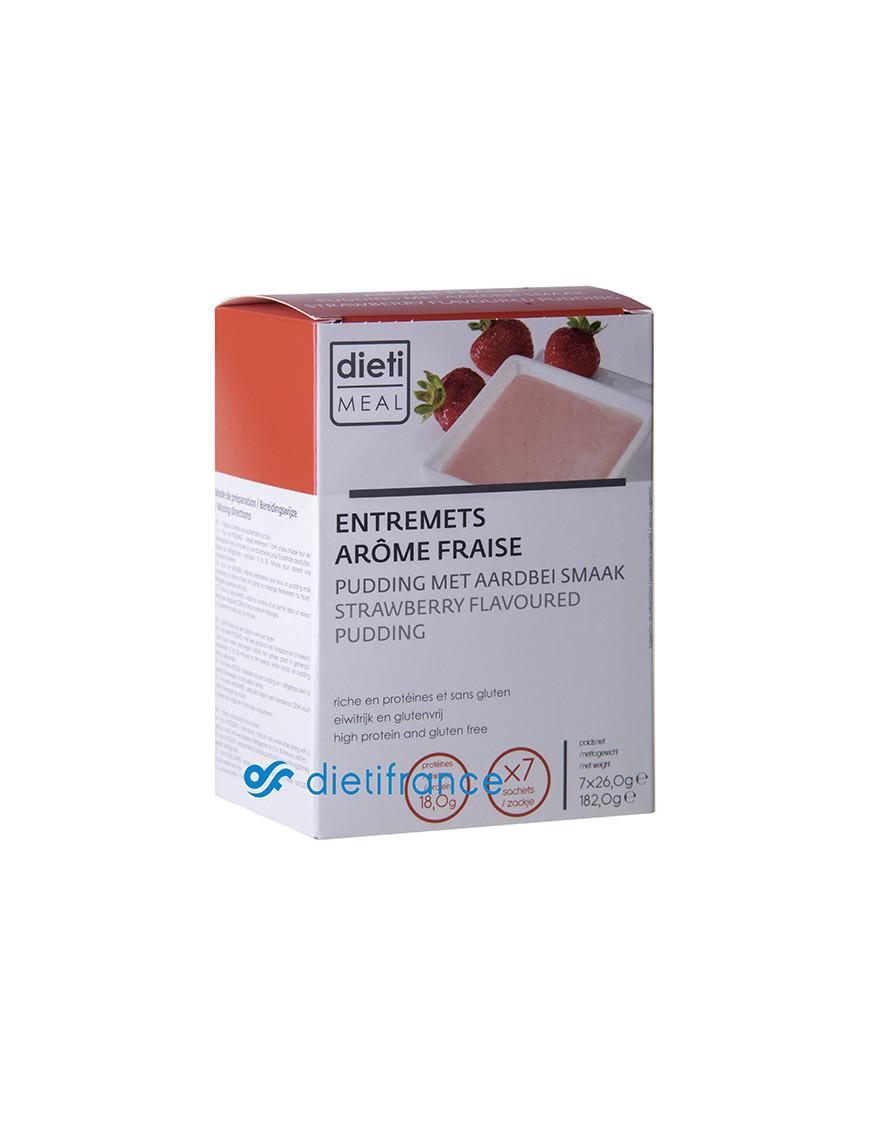 Dessert fraise régime hyperprotéiné