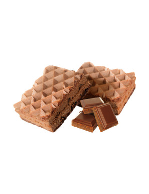 Gaufrette chocolat riche en protéines