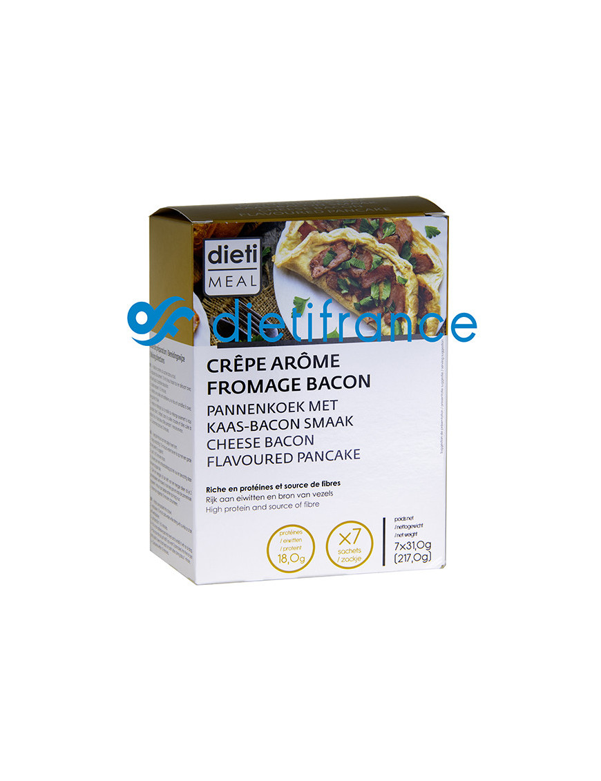 Crêpe bacon fromage riche en protéines