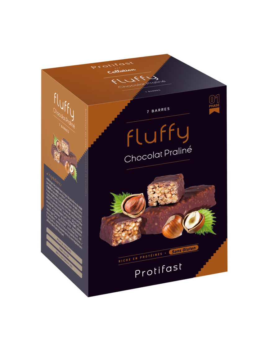 Protifast barre Fluffy chocolat praliné