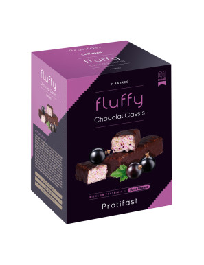 Protifast barre Fluffy cassis au chocolat