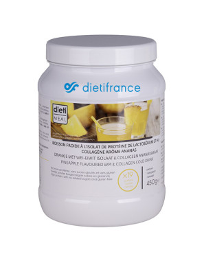 Dietimeal préparation hyperprotéinée pour boisson ananas au collagène