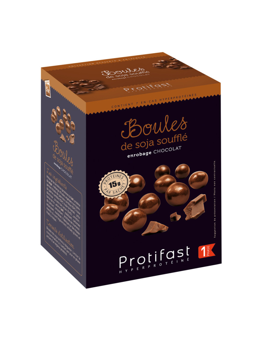 Protifast boules de soja enrobage chocolat
