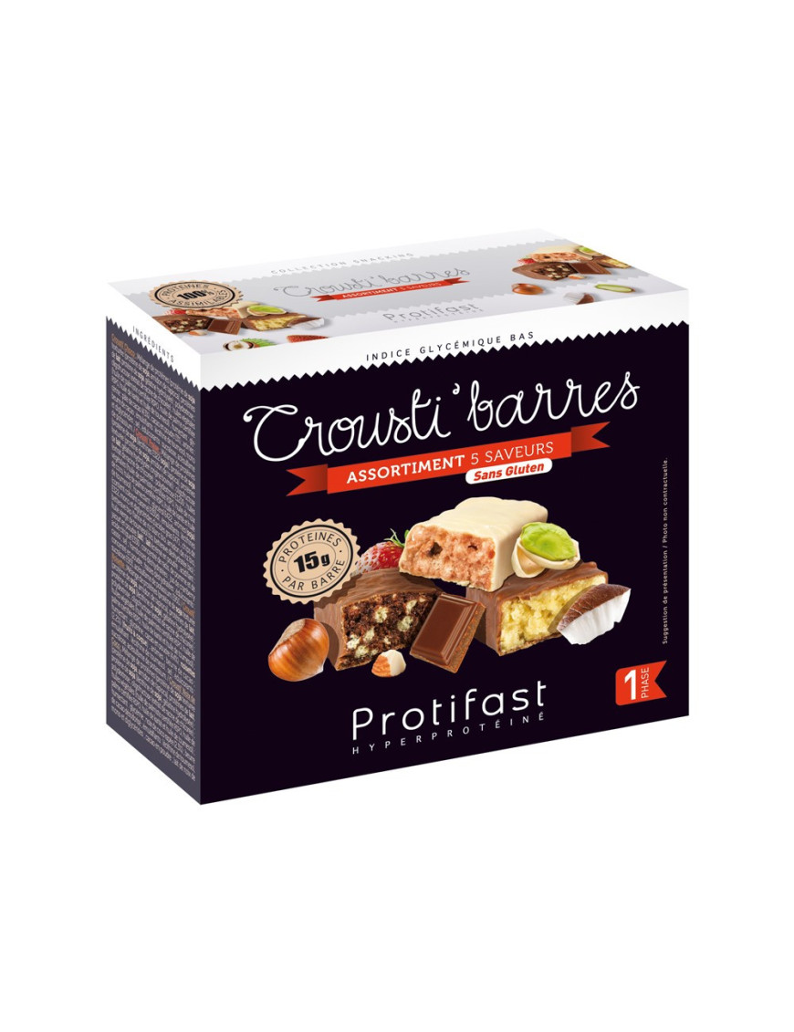 Protifast assortiment 5 barres croustillantes