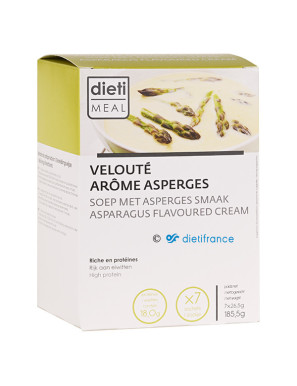 Préparation en poudre pour velouté asperge hyperprotéiné