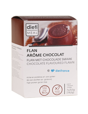 Dietimeal flan chocolat hyperprotéiné