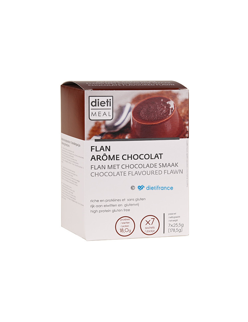 Dietimeal flan chocolat hyperprotéiné