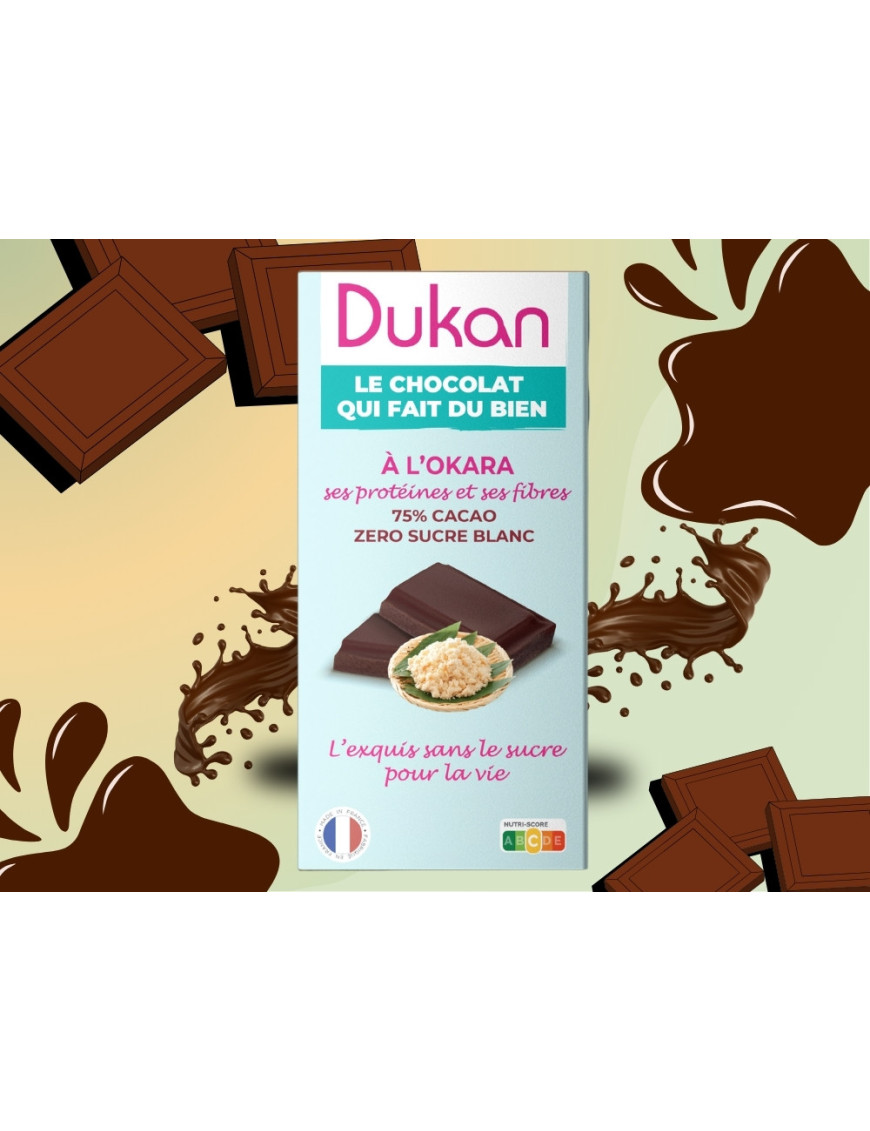 Dukan tablette de chocolat à l'okara