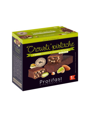 Protifast barre protéinée amande pistache enrobage chocolat