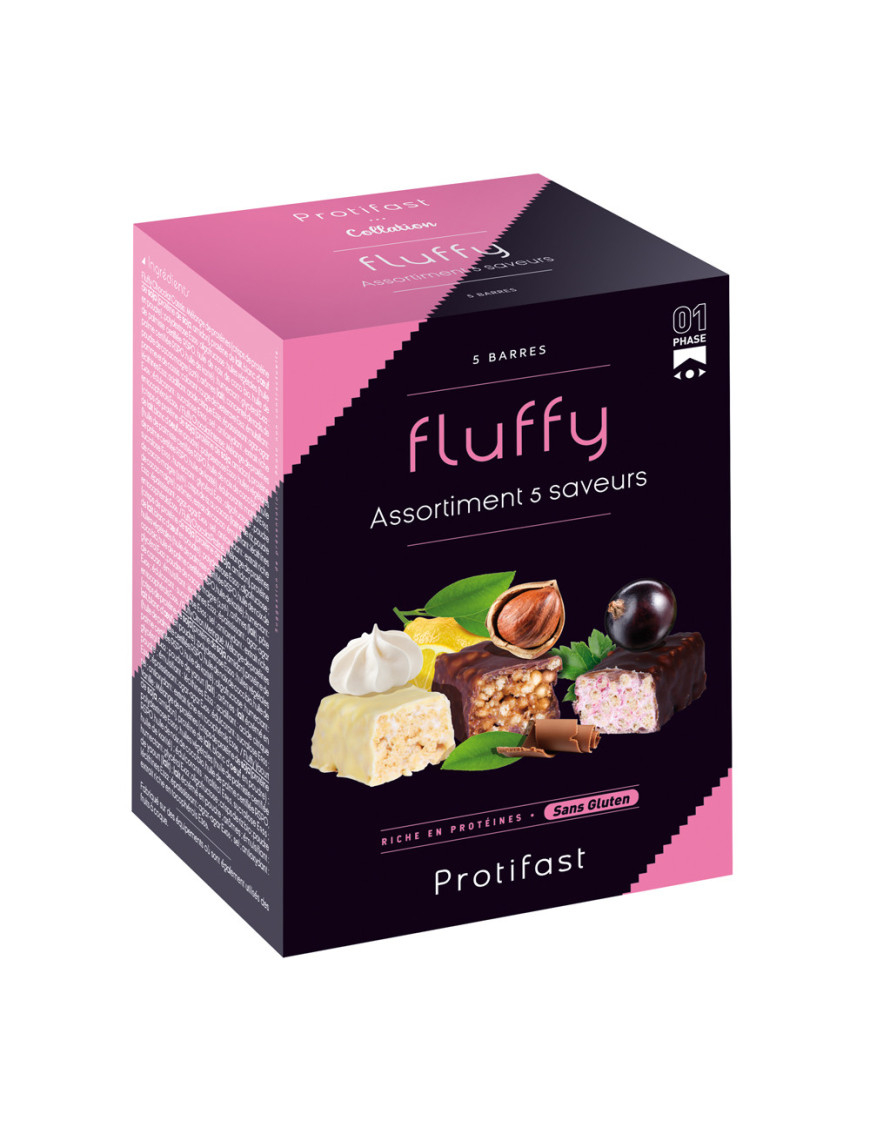 Protifast 5 barres Fluffy assortiment découverte