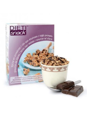 Müesli chocolat-caramel protéiné