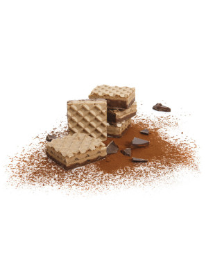 Gaufrette chocolat riche en protéines
