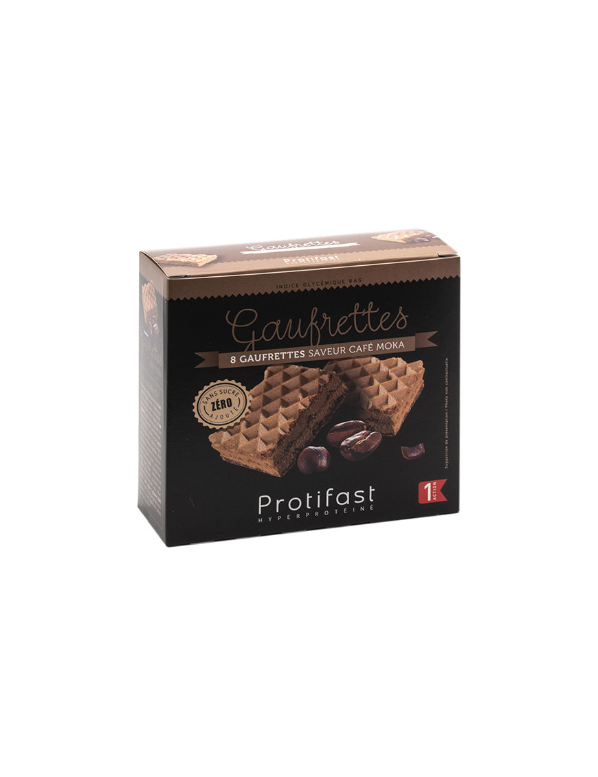 Gaufrette protéinée café mocha 