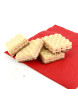 Gaufrette chocolat blanc framboise riche en protéines