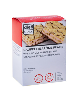 Dietisnack gaufrette arôme fraise 