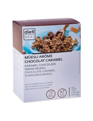 Müesli chocolat-caramel protéiné