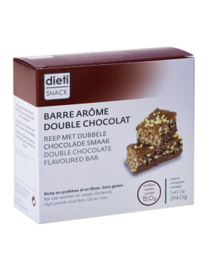 Barre hyperprotéinée double chocolat