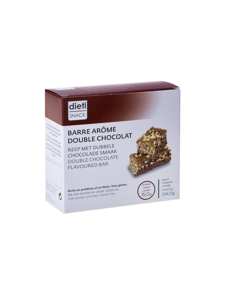 Barre hyperprotéinée double chocolat