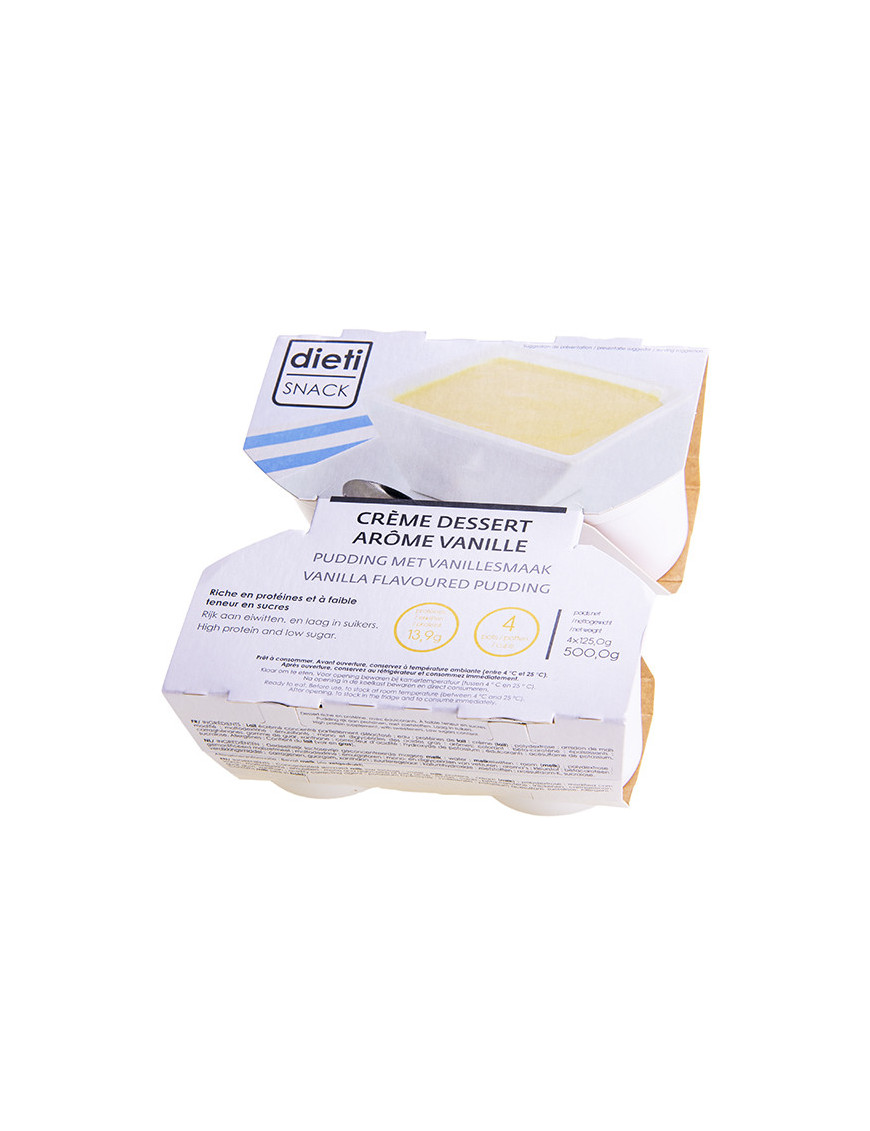 Crème dessert vanille hyperprotéinée 