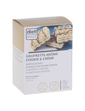 Gaufrettes Dietisnack Cookie and Cream