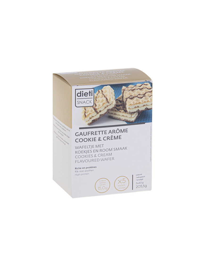 Gaufrettes Dietisnack Cookie and Cream