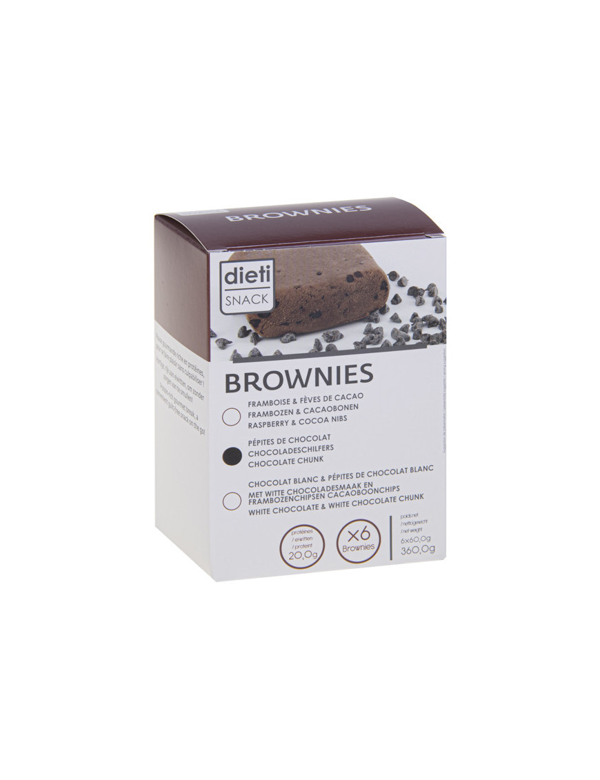 Brownie protéiné pépites de chocolat 